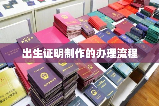 陆河出生证明制作的办理流程